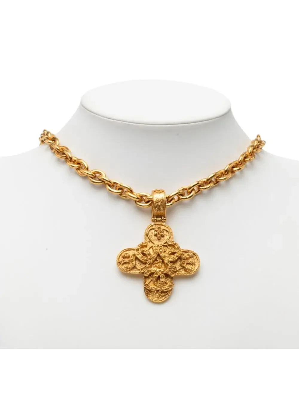 Chanel Cc Logo Chain Pendant Necklace #327477C12B